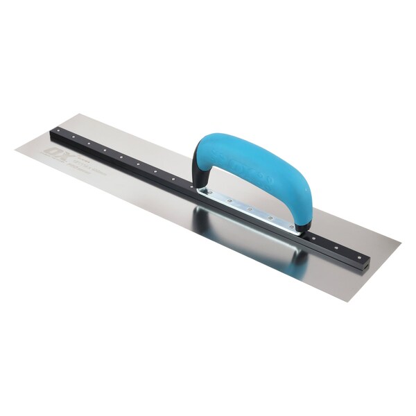 Pro SST Square Cement Finishing Trowel - OX Grip, 4.5" x 18" / 115mm x 457mm